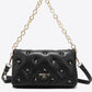 Nicole Lee USA Diamond Flower Messenger Crossbody Bag