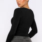 Round Neck Long-Sleeve Top